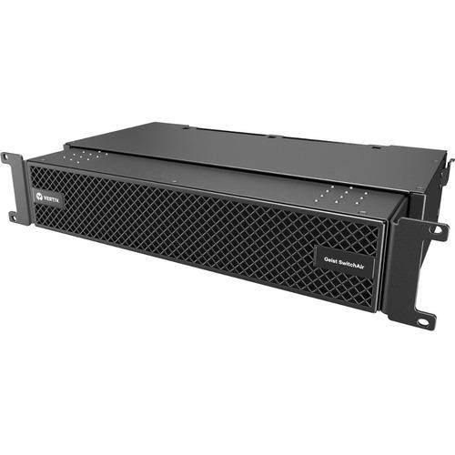 Vertiv Geist SwitchAir Airflow Cooling System - Rack-mountable - Black Powder Coat - IT - Black Powder Coat - Air Cooler - 2U