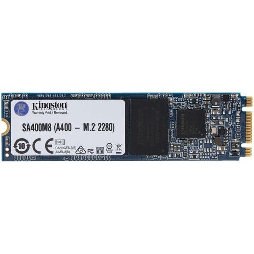 Kingston A400 480 GB Solid State Drive - M.2 2280 Internal - SATA (SATA/600) - Notebook, Desktop PC Device Supported - 160 TB TBW - 500 MB/s Maximum Read Transfer Rate - 3 Year Warranty