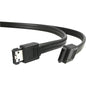 StarTech.com 6 ft Shielded eSATA to SATA Cable - Male SATA - Male eSATA - 6ft - Black