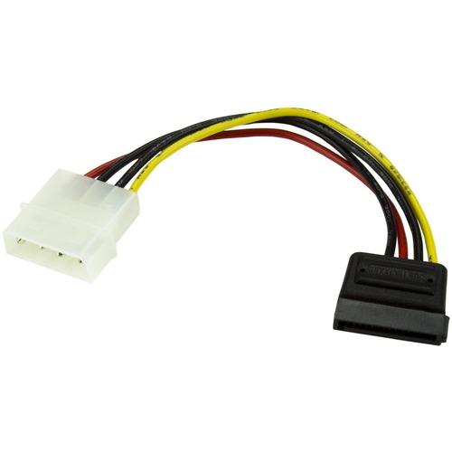 Startech Star Tech.com 6in 4 Pin LP4 to SATA Power Cable Adapter - Power a Serial ATA hard drive from a conventional LP4 power supply connection - LP4 to sata adapter - LP4 to sata power - 4 pin to sata power - 6in LP4 to sata cable - lp4 to sata