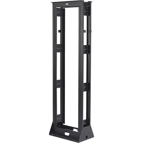 Eaton Two Post Seismic Relay Rack - 45U Rack Height x 18.30" (464.82 mm) Rack Width - Black - 408.23 kg Maximum Weight Capacity