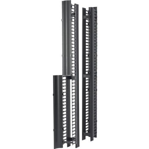 Eaton Double-Sided Cable Manager for Two Post Rack - Black