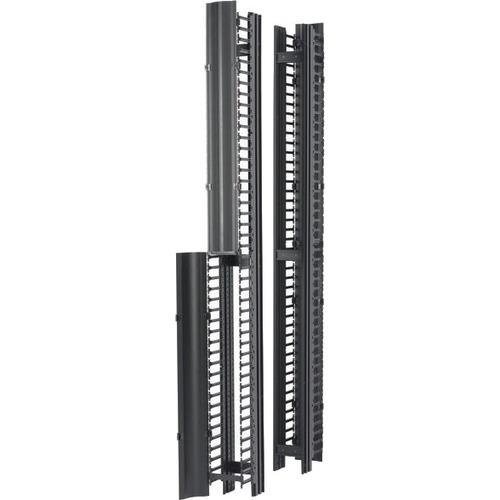 Eaton Single-Sided Cable Manager for Two Post Rack - Black