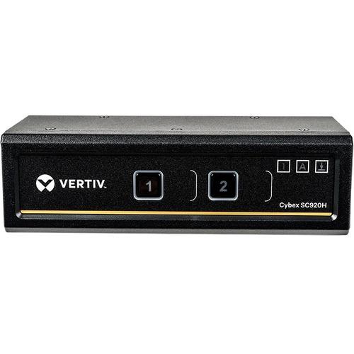 Vertiv Cybex Secure 4K UHD KVM 2-Port HDMI DualHead EAL4+ NIAP TAA Compliant - 2 Computer(s)HDMI - TAA Compliant