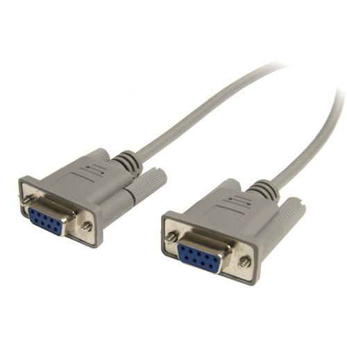 StarTech.com StarTech.com Cross Wired DB9 Serial Null Modem Cable - F/F - Serial/Null Modem Cable - 1 x DB-9, 1 x DB-9 - Serial/Null Modem Cable Crossover External - 25 ft - 25 ft Cross Wired DB9 Serial Null Modem Cable - DB-9 Female to DB-9 Female Seria