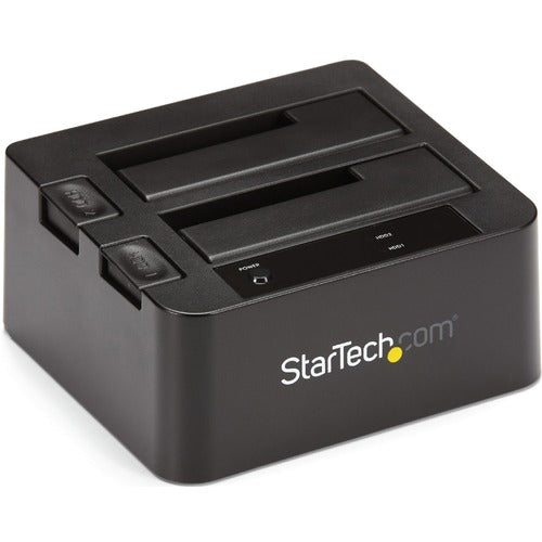 StarTech.com USB 3.1 (10Gbps) Dual-Bay Dock for 2.5"/3.5" SATA SSD/HDDs with UASP - Dock two 2.5" & 3.5" SATA SSD/HDDs over high performance USB 3.1 Gen 2 (10 Gbps) - Hard drive dock - 2-bay hard drive docking station - HDD docking station with UASP - Du
