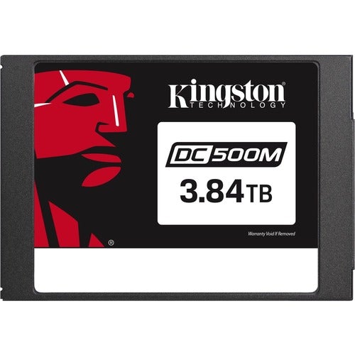 Kingston DC500 DC500M 3.84 TB Solid State Drive - 2.5" Internal - SATA (SATA/600) - Mixed Use - 1.3 DWPD - 9110 TB TBW - 555 MB/s Maximum Read Transfer Rate - 256-bit Encryption Standard - 5 Year Warranty