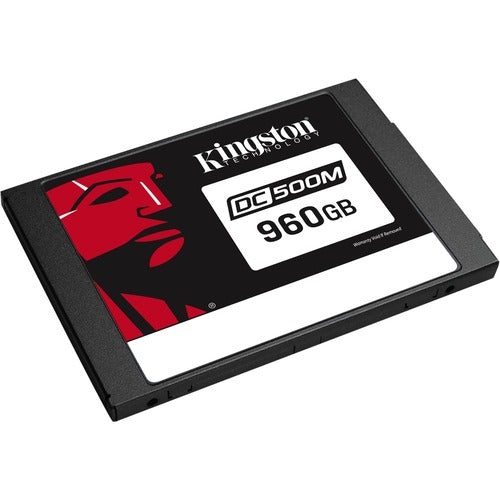 Kingston Enterprise SSD DC500M (Mixed-Use) 960GB - 1.3 DWPD - 2278 TB TBW - 555 MB/s Maximum Read Transfer Rate - 256-bit Encryption Standard - 5 Year Warranty