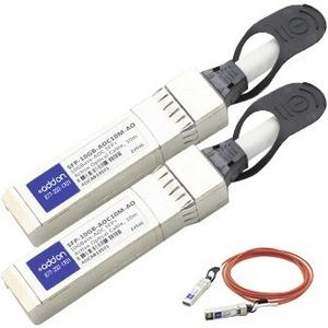 Add-On Computer AddOn Fiber Optic Network Cable - 13.1 ft Fiber Optic Network Cable for Network Device - First End: 1 x SFP+ Network - Second End: 1 x SFP+ Network