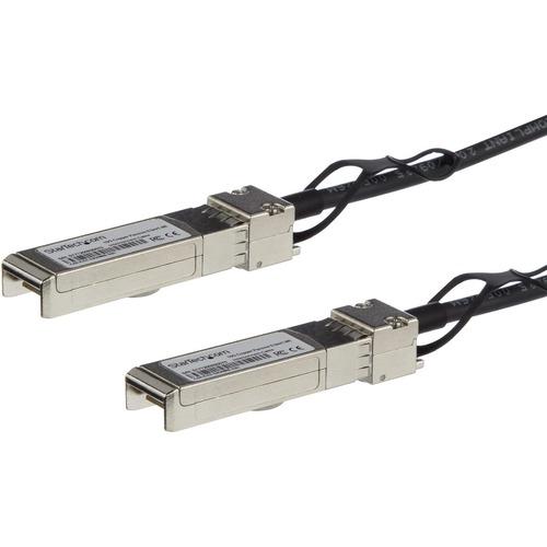 StarTech.com MSA Uncoded Compatible 5m 10G SFP+ to SFP+ Direct Attach Cable - 10 GbE SFP+ Copper DAC 10 Gbps Low Power Passive Twinax - SFP+ Direct-Attach Twinax cable complies w/ MSA industry standards - Copper Twinax Cable length: 5 m - Copper SFP+ cab