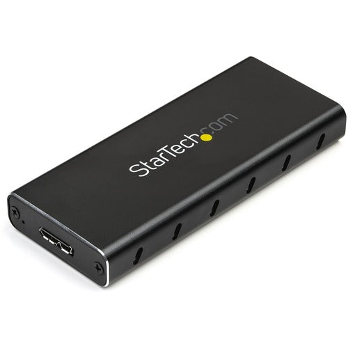 StarTech.com M.2 SSD Enclosure for M.2 SATA SSDs - USB 3.1 (10Gbps) with USB-C Cable - External Enclosure for USB-C Host - Aluminum - Turn your M.2 SATA drive into an ultra-fast, portable storage solution for a USB C enabled host including MacBook, Chrom