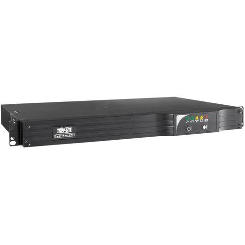 Tripp Lite SmartPro 500VA Rack/Tower UPS - 1U Rack/Tower - 4 Hour Recharge - 3.20 Minute Stand-by - 120 V AC Input - 120 V AC Output - 6 x NEMA 5-15R