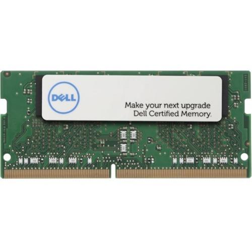 Dell 8GB DDR4 SDRAM Memory Module - For Notebook - 8 GB - DDR4-2400/PC4-19200 DDR4 SDRAM - 2400 MHz - CL15 - 1.20 V - Non-ECC - Unbuffered - 260-pin - SoDIMM - Lifetime Warranty