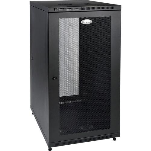 Tripp Lite SmartRack 24U Extra-Depth Rack Enclosure Cabinet - For Server - 24U Rack Height32.50" (825.50 mm) Rack Depth - Floor Standing - Black - 453.59 kg Dynamic/Rolling Weight Capacity - 453.59 kg Static/Stationary Weight Capacity
