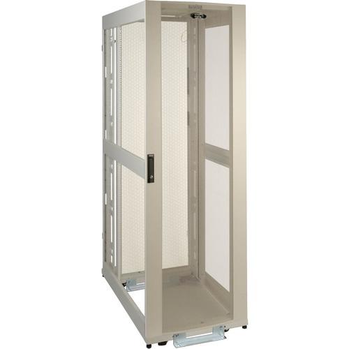Tripp Lite 42U White SmartRack Premium Enclosure (No Side Panels Included) - 42U Rack Height x 19" (482.60 mm) Rack Width - White - 1020.58 kg Dynamic/Rolling Weight Capacity - 1360.78 kg Static/Stationary Weight Capacity
