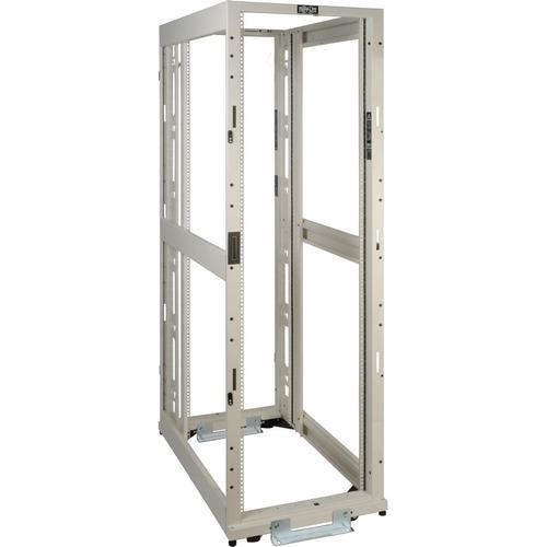 Tripp Lite 42U White 4-Post SmartRack Premium Open Frame Rack (No Sides, Doors or Roof) - 42U Rack Height x 19" (482.60 mm) Rack Width - White - 1360.78 kg Dynamic/Rolling Weight Capacity - 1360.78 kg Static/Stationary Weight Capacity