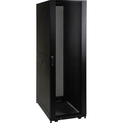 Tripp Lite 45U SmartRack Shallow Depth Premium Enclosure (Includes Doors and Side Panels) - 45U Rack Height x 19" (482.60 mm) Rack Width - Black - 1360.78 kg Dynamic/Rolling Weight Capacity - 1020.58 kg Static/Stationary Weight Capacity