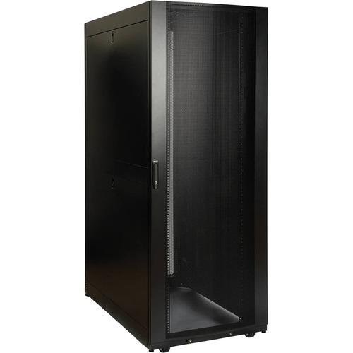 Tripp Lite 48U SmartRack Deep and Wide Premium Enclosure (Includes Doors and Side Panels) - 48U Rack Height x 19" (482.60 mm) Rack Width - Black - 1020.58 kg Dynamic/Rolling Weight Capacity - 1360.78 kg Static/Stationary Weight Capacity