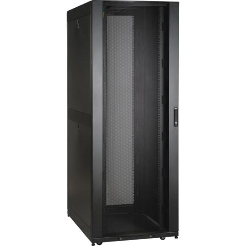 Tripp Lite 48U SmartRack Wide Premium Enclosure (Includes Doors and Side Panels) - 48U Rack Height x 19" (482.60 mm) Rack Width - Black - 1020.58 kg Dynamic/Rolling Weight Capacity - 1360.78 kg Static/Stationary Weight Capacity