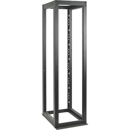 Tripp Lite SR4POST48HD Heavy-Duty 4-Post Open Frame Rack - 48U Rack Height x 19" (482.60 mm) Rack Width x 35.25" (895.35 mm) Rack Depth - Black Powder Coat - 1360.78 kg Dynamic/Rolling Weight Capacity - 1360.78 kg Static/Stationary Weight Capacity