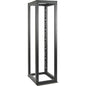 Tripp Lite SR4POST52HD Heavy-Duty 4-Post Open Frame Rack - 52U Rack Height x 19" (482.60 mm) Rack Width x 35.25" (895.35 mm) Rack Depth - Black Powder Coat - 1360.78 kg Dynamic/Rolling Weight Capacity - 1360.78 kg Static/Stationary Weight Capacity