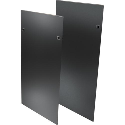 Tripp Lite 52U SmartRack Heavy-Duty Open Frame Side Panels with Latches - Black - 52U Rack Height - 2 Pack