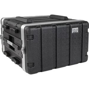 Tripp Lite 6U ABS Server Rack Equipment Flight Case for Shipping & Transportation - External Dimensions: 22" Width x 22.7" Depth x 12.1" Height - 100 lb - Latch Lock Closure - Heavy Duty - ABS Plastic - Black - For Server, Ethernet Switch, Patch Panel, U
