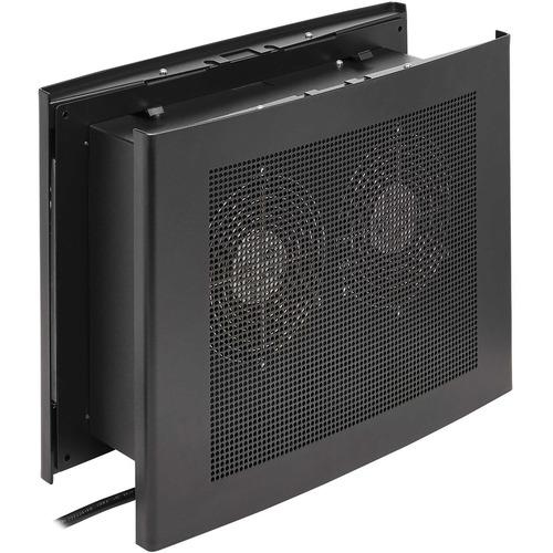 Tripp Lite Wiring Closet Exhaust Fan, 475 CFM, NEMA 5-15P Input, Black - Dual Fan - 7" (177.80 mm) Height x 12.88" (327.02 mm) Width x 17.25" (438.15 mm) Depth - Black