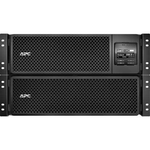 Schneider Electric APC by Schneider Electric Smart-UPS SRT 10000VA RM 208V - 6U Rack-mountable - 1.50 Hour Recharge - 4 Minute Stand-by - 208 V AC Input - 208 V AC Output - 1 x Hard Wire 3-wire (2PH + G), 4 x NEMA L6-20R, 2 x NEMA L6-30R