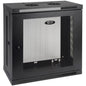 Tripp Lite SmartRack Slim 12U Wall-Mount Rack Enclosure Cabinet - 12U Rack Height - Wall Mountable - Black - 90.72 kg Static/Stationary Weight Capacity