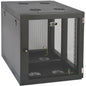 Tripp Lite SmartRack Heavy-Duty Side-Mount Wall-Mount Rack Enclosure Cabinet - For Server - 12U Rack Height x 19" (482.60 mm) Rack Width x 32.50" (825.50 mm) Rack Depth - Wall Mountable - Black - 226.80 kg Static/Stationary Weight Capacity