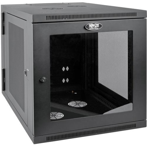 Tripp Lite SRW12US33G SmartRack 12U Server-Depth Wall-Mount Rack Enclosure Cabinet - For LAN Switch, Patch Panel, Server, PDU - 12U Rack Height x 19" (482.60 mm) Rack Width x 25.99" (660.15 mm) Rack Depth - Wall Mountable - Black Powder Coat - Steel, Acr