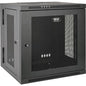 Tripp Lite SmartRack 12U UPS-Depth Wall-Mount Rack Enclosure Cabinet, Hinged Back - For UPS - 12U Rack Height x 19" (482.60 mm) Rack Width x 24.50" (622.30 mm) Rack Depth - Wall Mountable - Black - 90.72 kg Maximum Weight Capacity - 90.72 kg Static/Stati