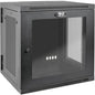 Tripp Lite SRW12USDPG SmartRack 12U UPS-Depth Wall-Mount Rack Enclosure Cabinet - For UPS - 12U Rack Height x 19" (482.60 mm) Rack Width x 24.50" (622.30 mm) Rack Depth - Wall Mountable - Black, Clear - Steel, Acrylic - 90.72 kg Maximum Weight Capacity -