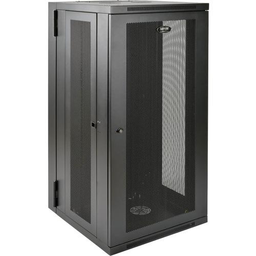 Tripp Lite SmartRack 26U UPS-Depth Wall-Mount Rack Enclosure Cabinet, Hinged Back - For UPS - 26U Rack Height x 19" (482.60 mm) Rack Width x 24.50" (622.30 mm) Rack Depth - Wall Mountable - Black - Steel - 113.40 kg Maximum Weight Capacity - 113.40 kg St