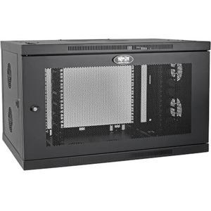 Tripp Lite SmartRack SRW9UDPVRT Rack Cabinet - For Server, LAN Switch, Patch Panel - 9U Rack Height x 19" (482.60 mm) Rack Width x 20.50" (520.70 mm) Rack Depth - Wall Mountable - Black Powder Coat - Steel - 90.72 kg Maximum Weight Capacity - 91 kg Stati