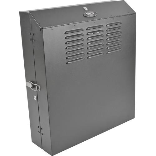 Tripp Lite SmartRack SRWF4U Rack Cabinet - For Patch Panel, LAN Switch - 4U Rack Height x 19" (482.60 mm) Rack Width x 20" (508 mm) Rack Depth - Wall Mountable - Black Powder Coat - Steel - 68.04 kg Maximum Weight Capacity - 68.04 kg Static/Stationary We