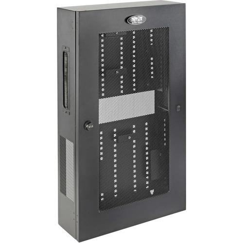 Tripp Lite SRWF6UMOD 3U Structured Wiring Enclosure - Black Powder Coat - 3U Rack Height - Steel