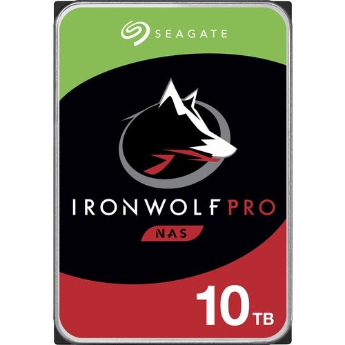 Seagate IronWolf Pro ST10000NE000 10 TB Hard Drive - 3.5" Internal - SATA (SATA/600) - Conventional Magnetic Recording (CMR) Method - Server, Workstation, Storage System Device Supported - 7200rpm - 5 Year Warranty