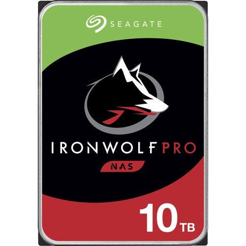 Seagate IronWolf Pro ST10000NE0008 10 TB Hard Drive - 3.5" Internal - SATA (SATA/600) - Conventional Magnetic Recording (CMR) Method - 7200rpm - PuriLite