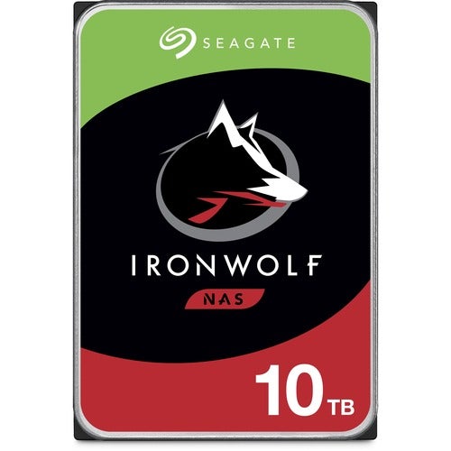 Seagate IronWolf ST10000VN0008 10 TB Hard Drive - 3.5" Internal - SATA (SATA/600) - Conventional Magnetic Recording (CMR) Method - 7200rpm - 3 Year Warranty - PuriLite