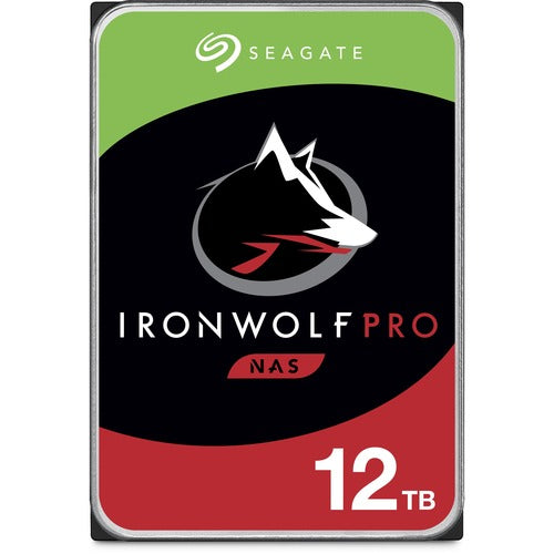 Seagate IronWolf Pro ST12000NE0008 12 TB Hard Drive - 3.5" Internal - SATA (SATA/600) - Conventional Magnetic Recording (CMR) Method - 7200rpm - 5 Year Warranty - PuriLite