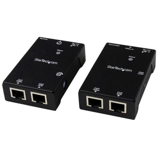 StarTech.com HDMI Over CAT5e/CAT6 Extender with Power Over Cable - 165 ft (50m) - Extend HDMI up to 165ft (50m) over Cat5e/6 cabling w/ Power over Cable to Receiver - HDMI over Cat5e - HDMI Cat5e Extender - HDMI over Cat6 - HDMI extender over Cat5e - HDM