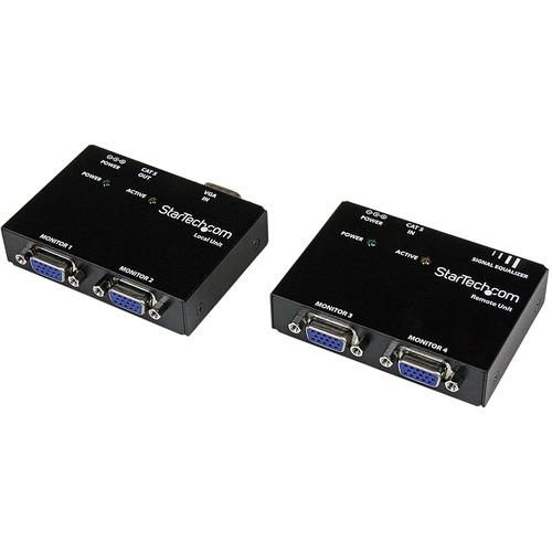 StarTech.com StarTech.com VGA Video Extender over CAT5 (ST121 Series) - Extend and distribute a VGA signal to 2 local, and 2 remote displays over Cat5 or better cabling - vga over cat5 extender - vga extender over cat5 - vga over cat 5 extender - vga ext