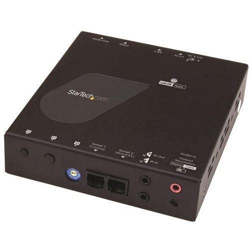 StarTech.com 4K HDMI over IP Receiver for ST12MHDLAN4K - Video Over IP Extender with Support for Video Wall - 4K - 1 Output Device - 328.08 ft (100000 mm) Range - 1 x Network (RJ-45) - 1 x HDMI Out - 4K - 3840 x 2160 - Twisted Pair - Category 5e - Rack-m