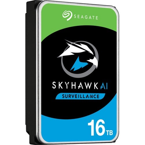 Seagate SkyHawk AI ST16000VE002 16 TB Hard Drive - 3.5" Internal - SATA (SATA/600) - Network Video Recorder Device Supported - 3 Year Warranty - PuriLite