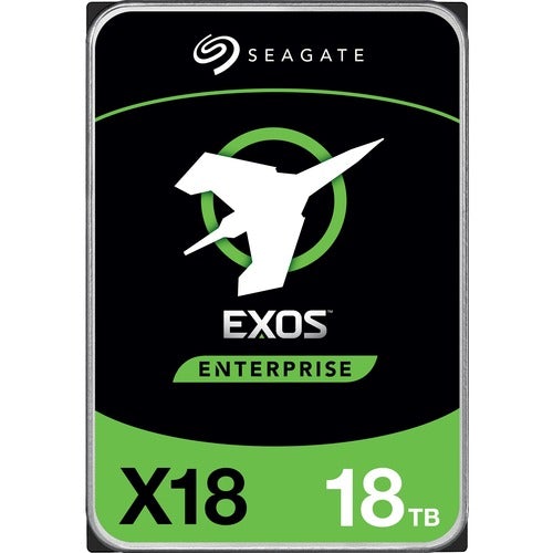 Seagate Exos X18 ST18000NM004J 18 TB Hard Drive - Internal - SAS (12Gb/s SAS) - Storage System, Video Surveillance System Device Supported - 7200rpm - 5 Year Warranty - 1 Pack