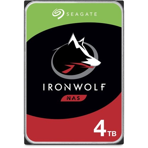 Seagate IronWolf ST4000VN008 4 TB Hard Drive - 3.5" Internal - SATA (SATA/600) - Conventional Magnetic Recording (CMR) Method - 5900rpm - 3 Year Warranty - PuriLite