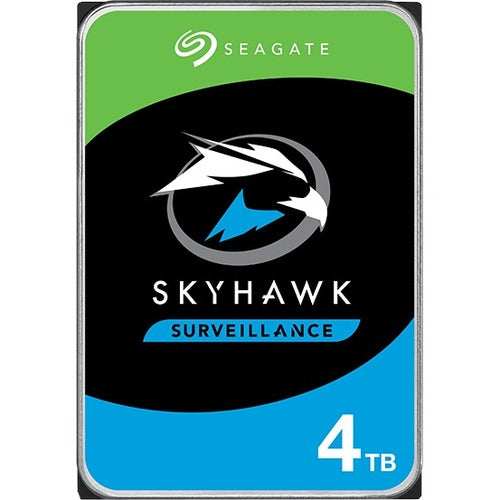 Seagate SkyHawk ST4000VX013 4 TB Hard Drive - 3.5" Internal - SATA (SATA/600) - Network Video Recorder, Video Surveillance System Device Supported - 3 Year Warranty - PuriLite