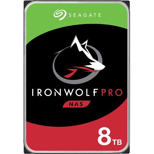 Seagate IronWolf Pro ST8000NE001 8 TB Hard Drive - 3.5" Internal - SATA (SATA/600) - Conventional Magnetic Recording (CMR) Method - Storage System Device Supported - 7200rpm